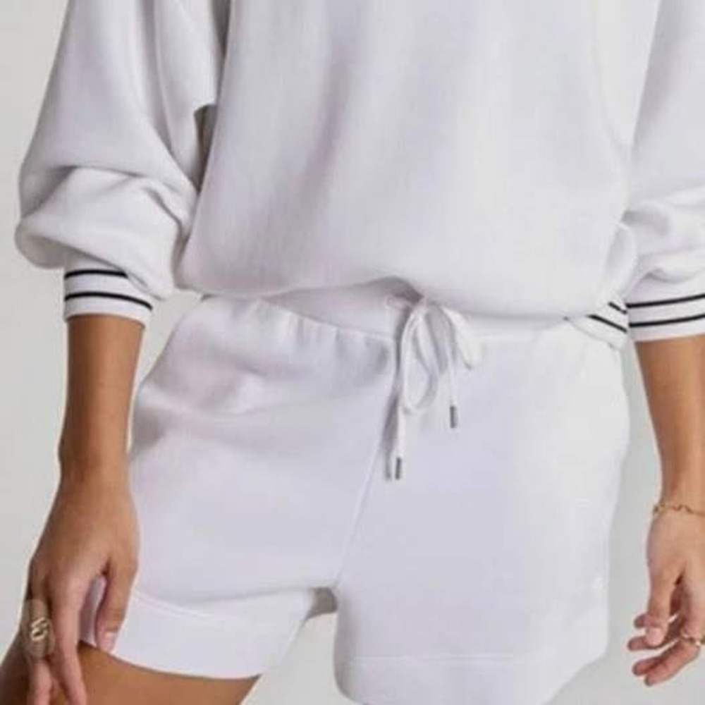 CALIA Pique Scuba High-Rise Short Women's XXL Pure White Gym Workout New $58